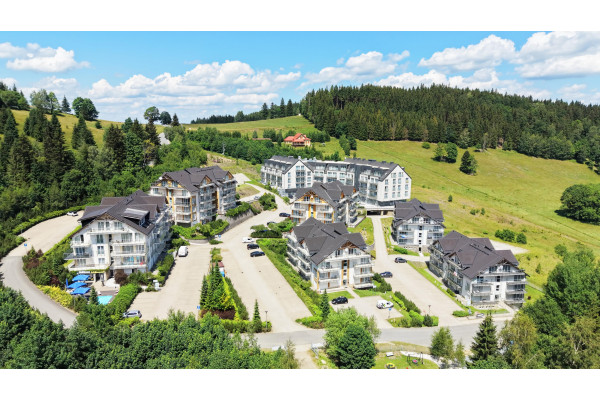 kłodzki, Bystrzyca Kłodzka, Biała Woda, Na Skarpie, Apartament z aneksem kuchennym Resort Czarna G&oacute;ra